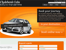 Tablet Screenshot of clydebankcabs.co.uk